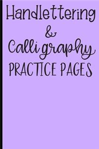 Handlettering & Calligraphy Practice Pages