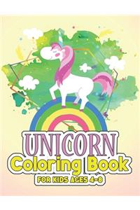 Unicorn Coloring Book for Kids Ages 4-8