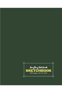 AmyTmy Sketchbook - 600 pages - 8x 10 inch - Matte Cover