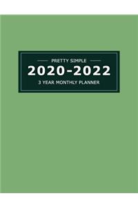 2020 2022 3 Year Monthly Planner