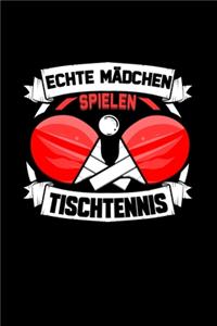 Echte Mädchen Spielen Tischtennis