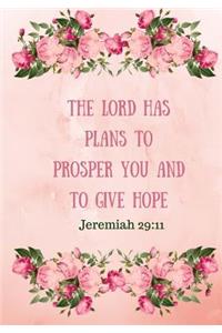 The Lord Has Plans to Prosper You and to Give Hope