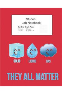 Student Science Lab Notebook Solid Liquid Gas They All Matter