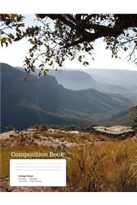 African Valley View Composition Notebook, College Ruled