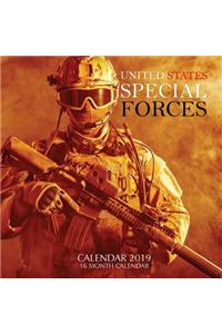 United States Special Forces Calendar 2019: 16 Month Calendar