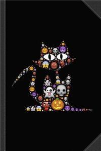 Halloween Cat Journal Notebook