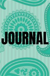 Paisley Background Lined Writing Journal Vol. 15
