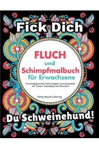 Fluch und Schimpfmalbuch für Erwachsene