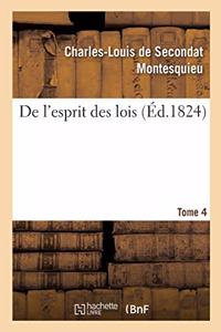 de l'Esprit Des Lois. Tome 4