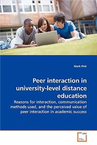 Peer interaction in university-level distance education