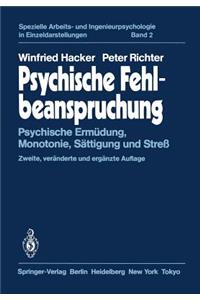 Psychische Fehlbeanspruchung