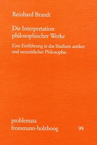 Die Interpretation Philosophischer Werke