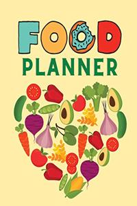 Food Planner: Track And Plan Your Meals Weekly - Food Planner / Diary / Log / Journal - Planners - Meal Prep And Planning Grocery List