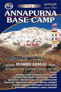 Annapurna base camp: Trekking Map Mardi Himal