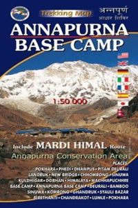 Annapurna base camp: Trekking Map Mardi Himal