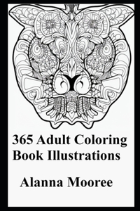 365 Adult Coloring Book Illustrations