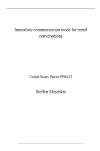 Immediate communication mode for email conversations