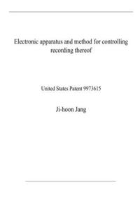 Electronic apparatus and method for controlling recording thereof