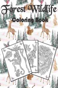 Forest Wildlife Coloring Book