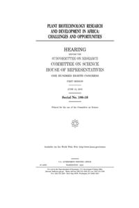 Plant biotechnology research and development in Africa