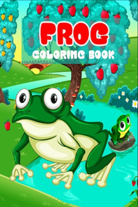 Frog coloring book