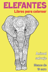 Libros para colorear - Menos de 10 euro - Animal salvaje - Elefantes