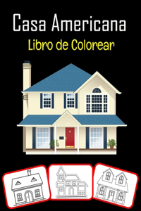 Casa americana Libro de colorear