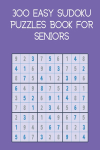 300 easy sudoku puzzles book for seniors