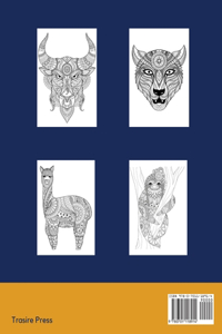 Coloring book for adults - Animal Mandala