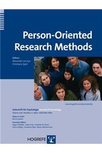 Person-Oriented Research Methods