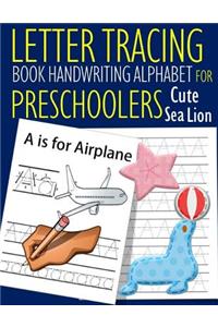 Letter Tracing Book Handwriting Alphabet for Preschoolers Cute Sea Lion