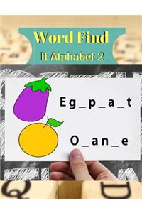 Word Find It Alphabet 2