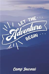 Let the Adventure Begin Camp Journal