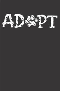 Dog Adopt Rescue Team Notebook Journal