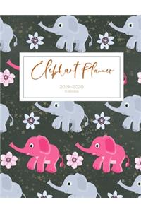 2019 2020 15 Months Baby Elephant Daily Planner