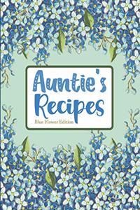 Aunties Recipes Blue Flower Edition