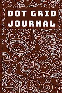 Dot Grid Journal Bullet Planner with Dotted Pages Henna Tattoo Style Art Cover Perfect for Daily or Weekly Planning, School or Logbook