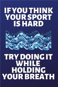 If You Think Your Sport Is Hard Try Doing It While Holding Your Breath