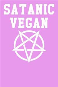 Satanic Vegan: Graph Paper Notebook 6x9 120 Pages