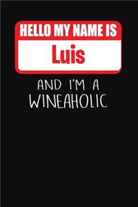 Hello My Name is Luis And I'm A Wineaholic