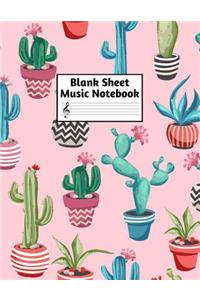 Blank Sheet Music Notebook