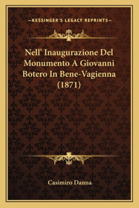 Nell' Inaugurazione Del Monumento A Giovanni Botero In Bene-Vagienna (1871)