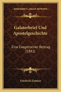 Galaterbrief Und Apostelgeschichte