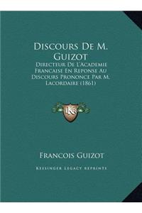 Discours De M. Guizot