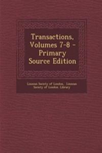 Transactions, Volumes 7-8 - Primary Source Edition