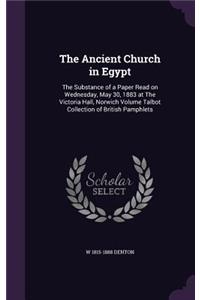 The Ancient Church in Egypt