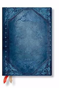 Peacock Punk Bold (The New Romantics) Mini Horizontal 12-month Softcover Flexi Dayplanner 2021