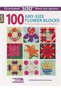100 Any-Size Flower Blocks