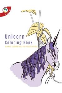 Unicorn Coloring Book. Relaxing Coloring Pages for Adults and Kids