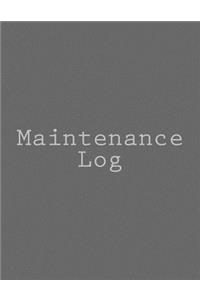 Maintenance Log